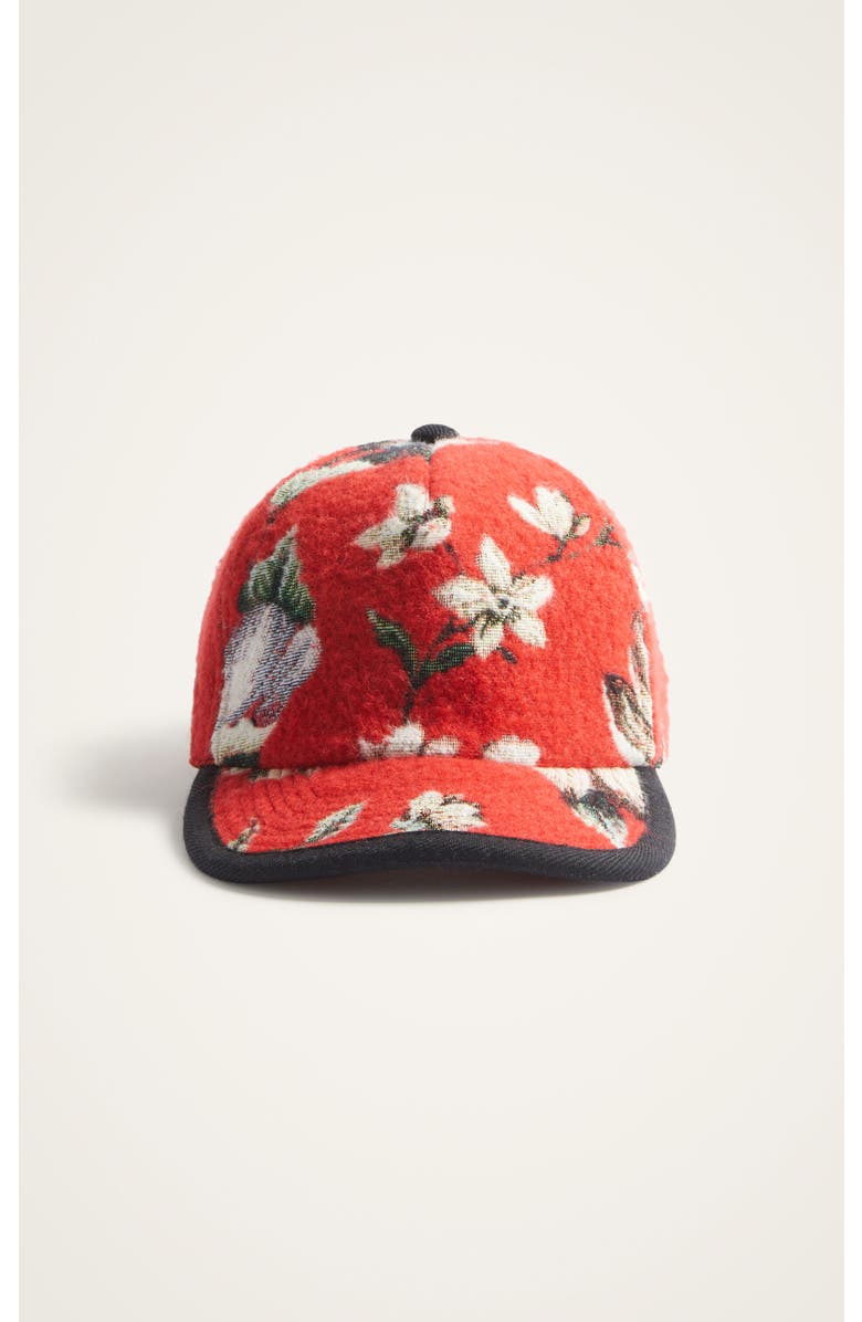 La DoubleJ Babeball Cap, Alternate, color, Honolulu Jacquard Red