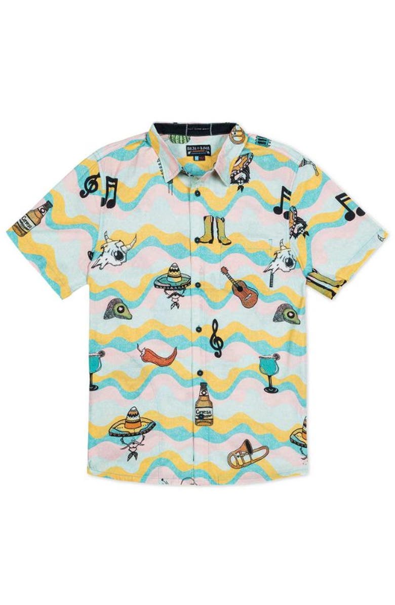 Baja Llama AY CARAMBA - 7-SEAS BUTTON UP, Main, color, Pink