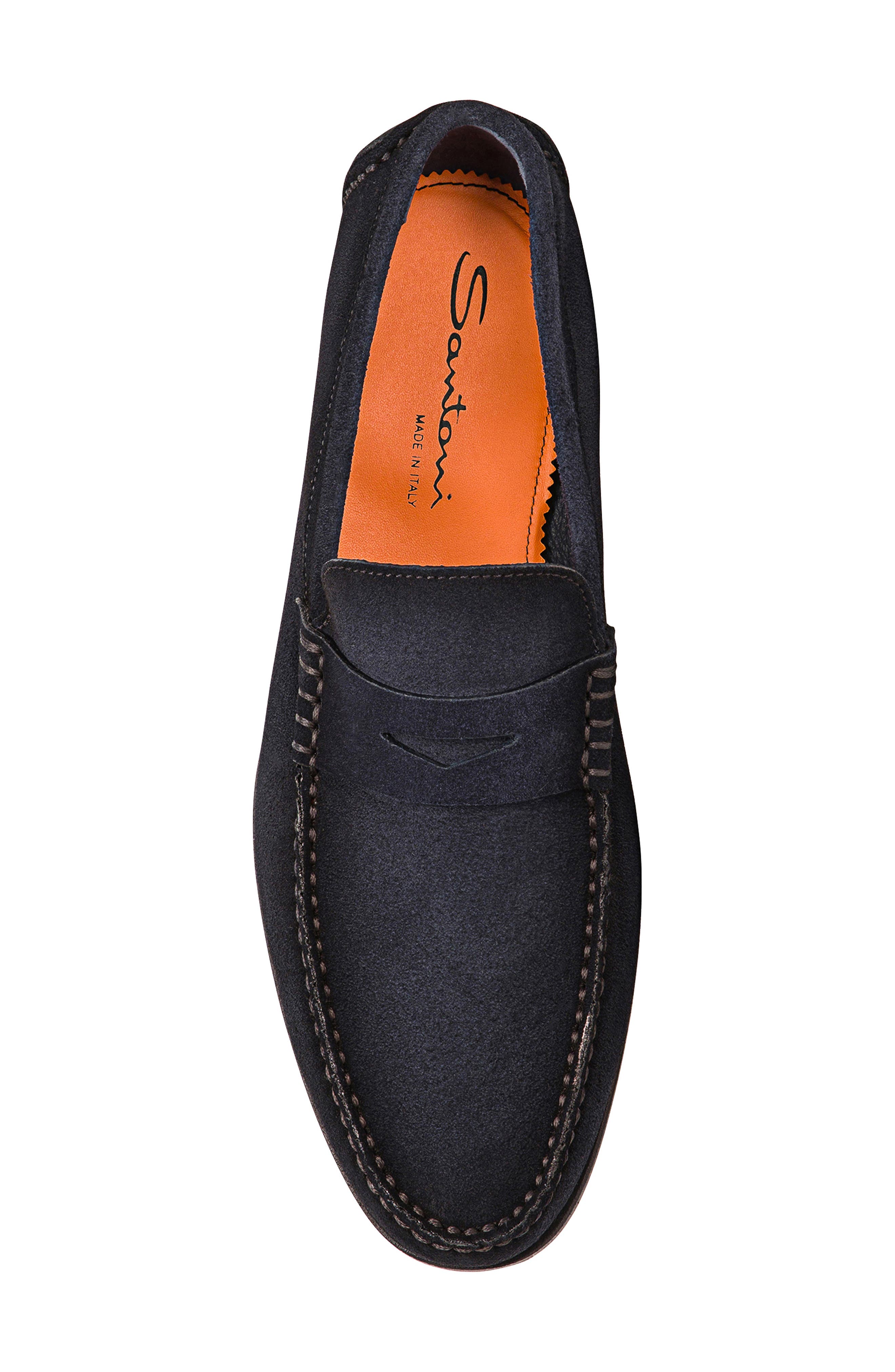 Santoni Ikangia Penny Loafer, Alternate, color, Blue
