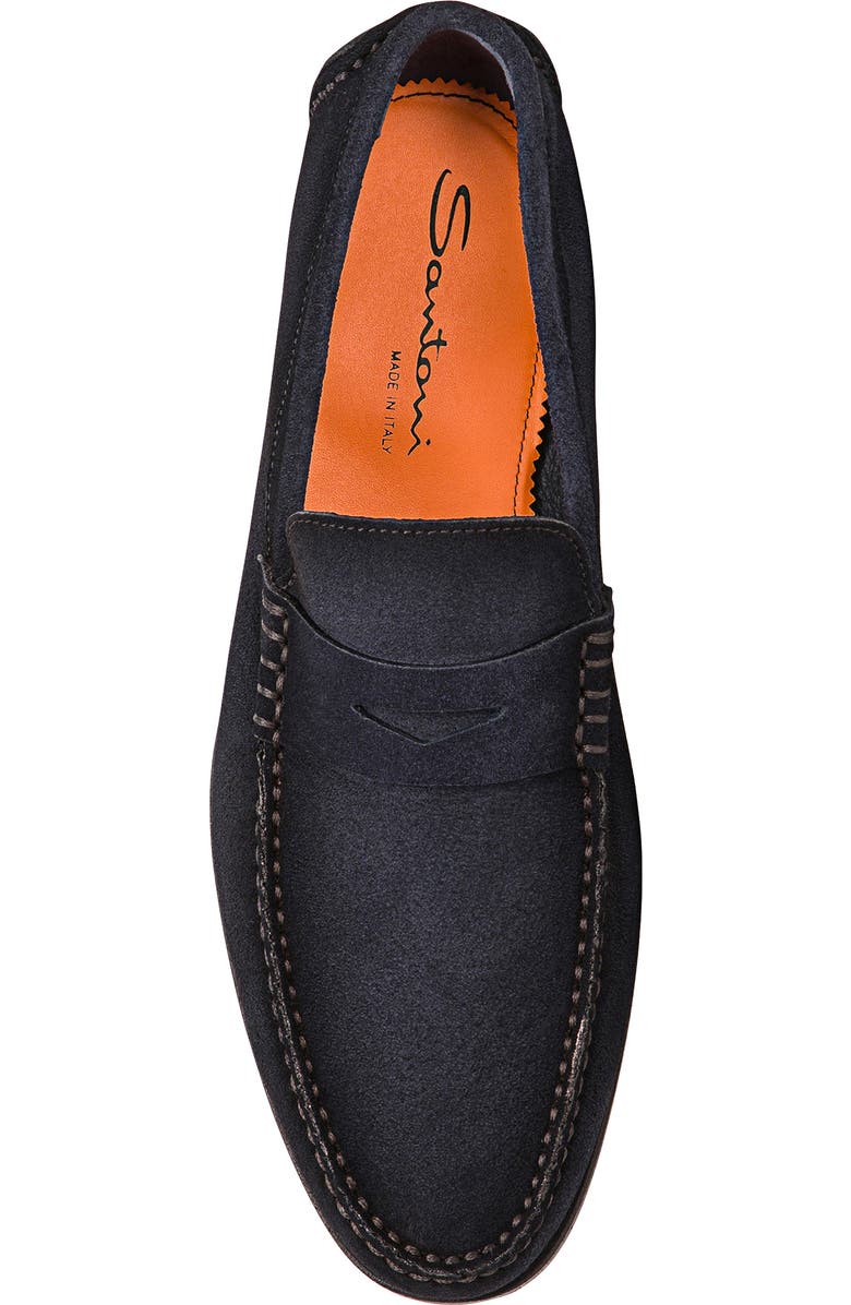 Santoni Ikangia Penny Loafer, Alternate, color, Blue