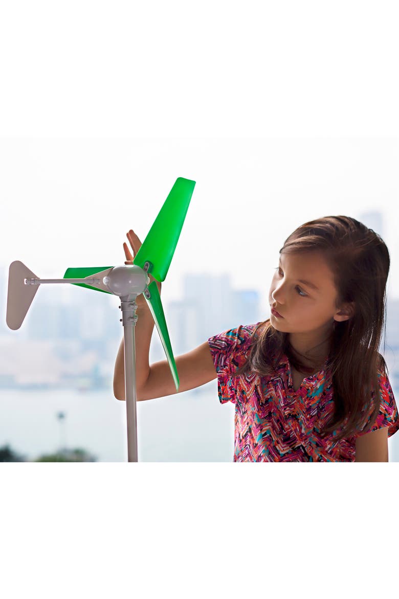 Green Science, Wind Turbine, DIY Functional Turbine Kit, Kids 5+, Alternate, color, Multicolored