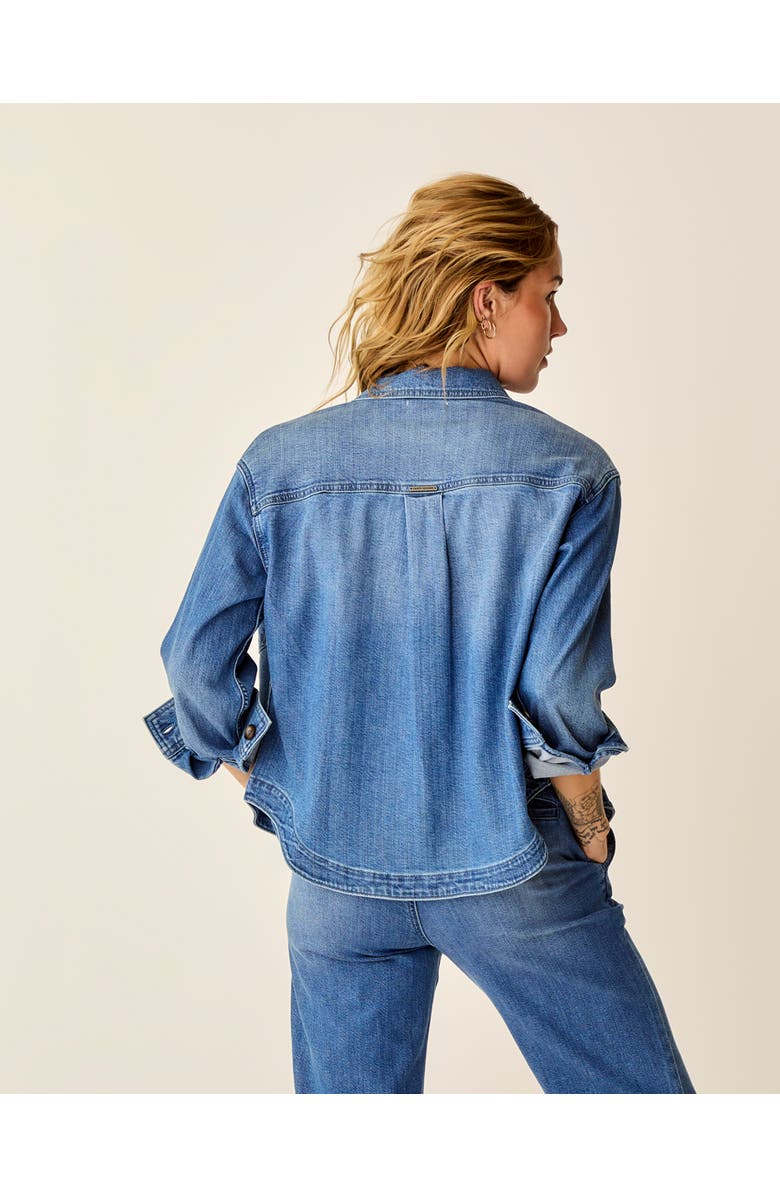 Carve Designs Flora Denim Shacket, Alternate, color, Magnolia