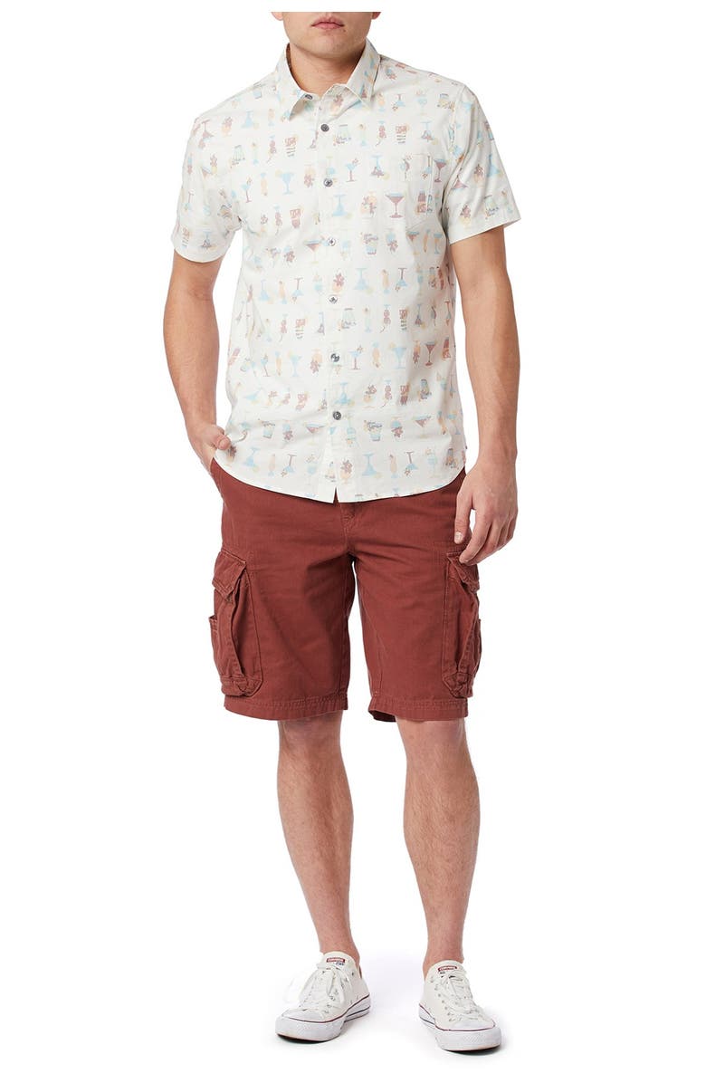 Union Yolo Medallion Print Short Sleeve Relaxed Fit Shirt, Alternate, color, 