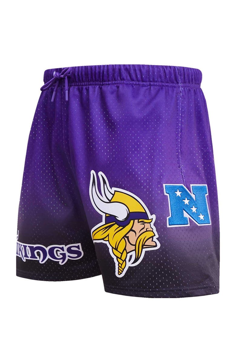 PRO STANDARD Men's Pro Standard Black/Purple Minnesota Vikings Ombre Mesh Shorts, Alternate, color, Black