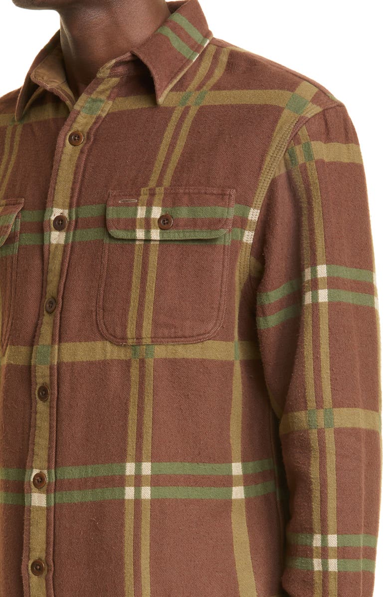 Double RL Matlock Plaid Jacquard Cotton Button-Up Work Shirt, Alternate, color, 