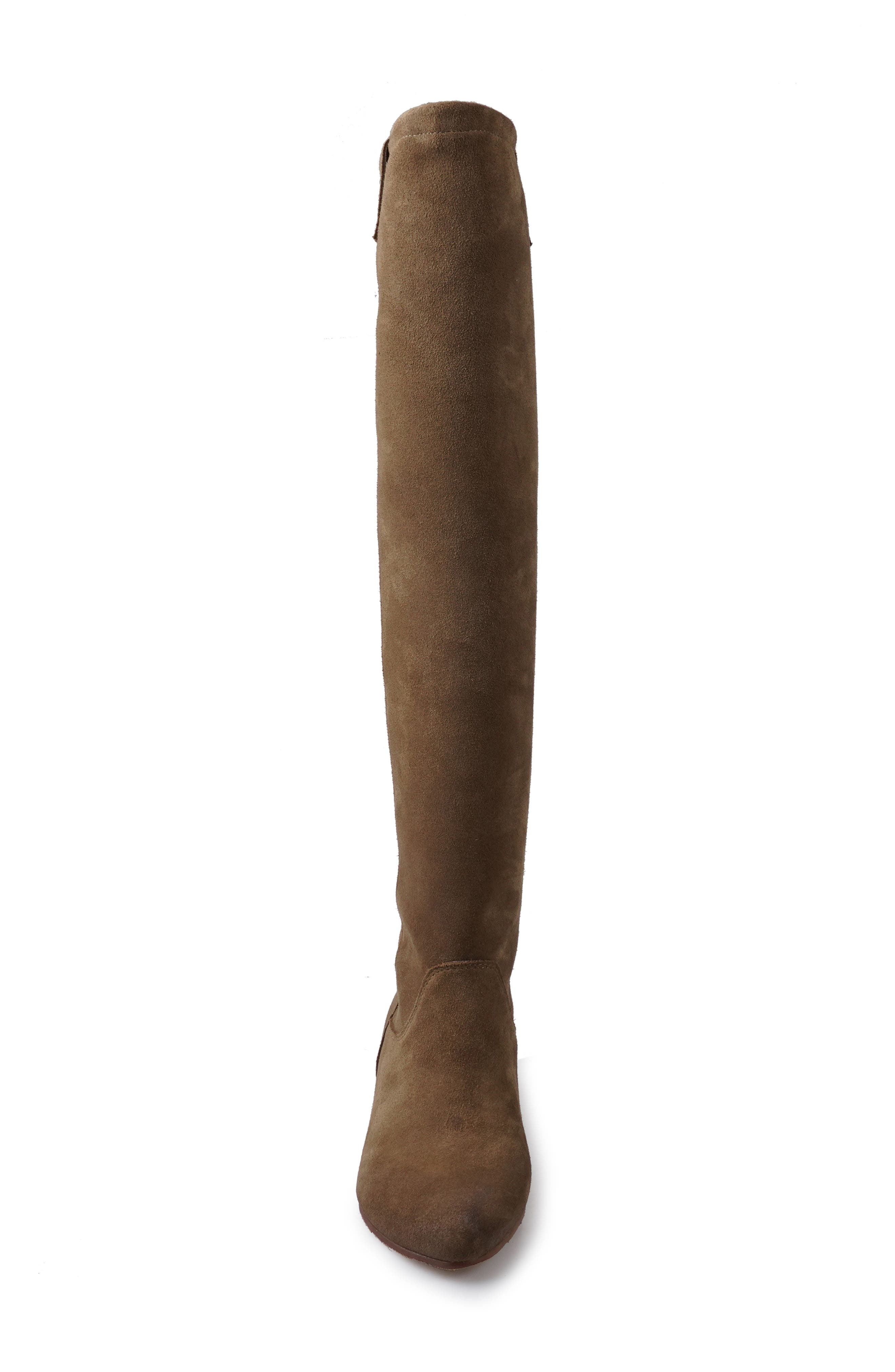 ZIGI Beretta Knee High Boot, Alternate, color, Taupe Suede