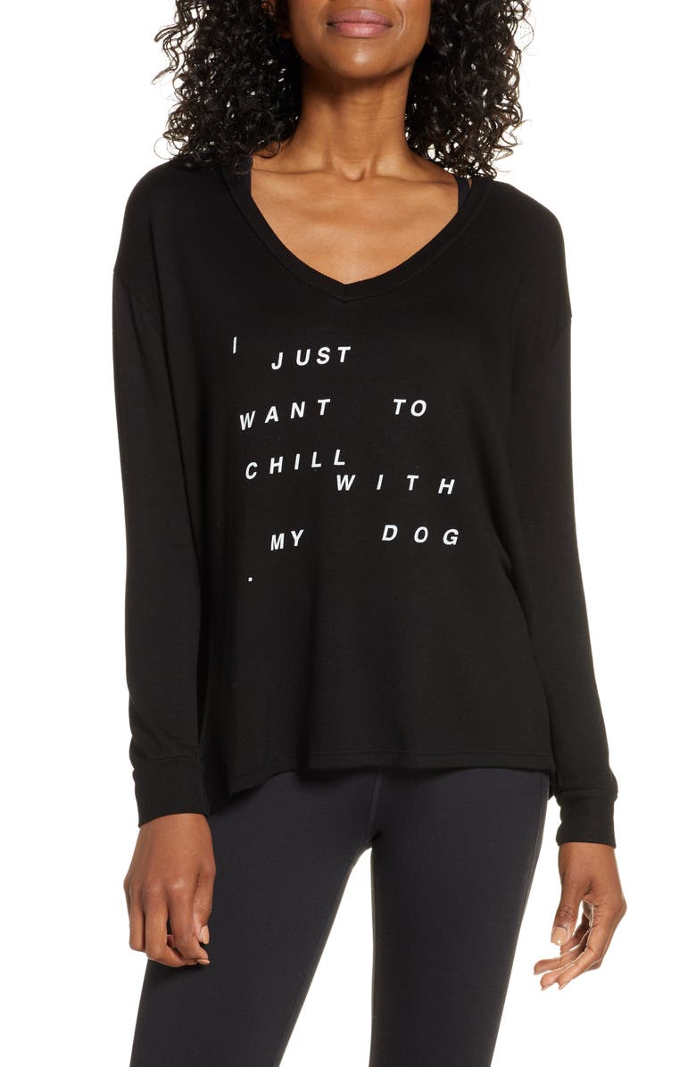 Good Hyouman Robin Chill with My Dog Graphic Shirt, Main, color,