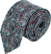 Trafalgar Enzo Exploded Floral Silk Necktie