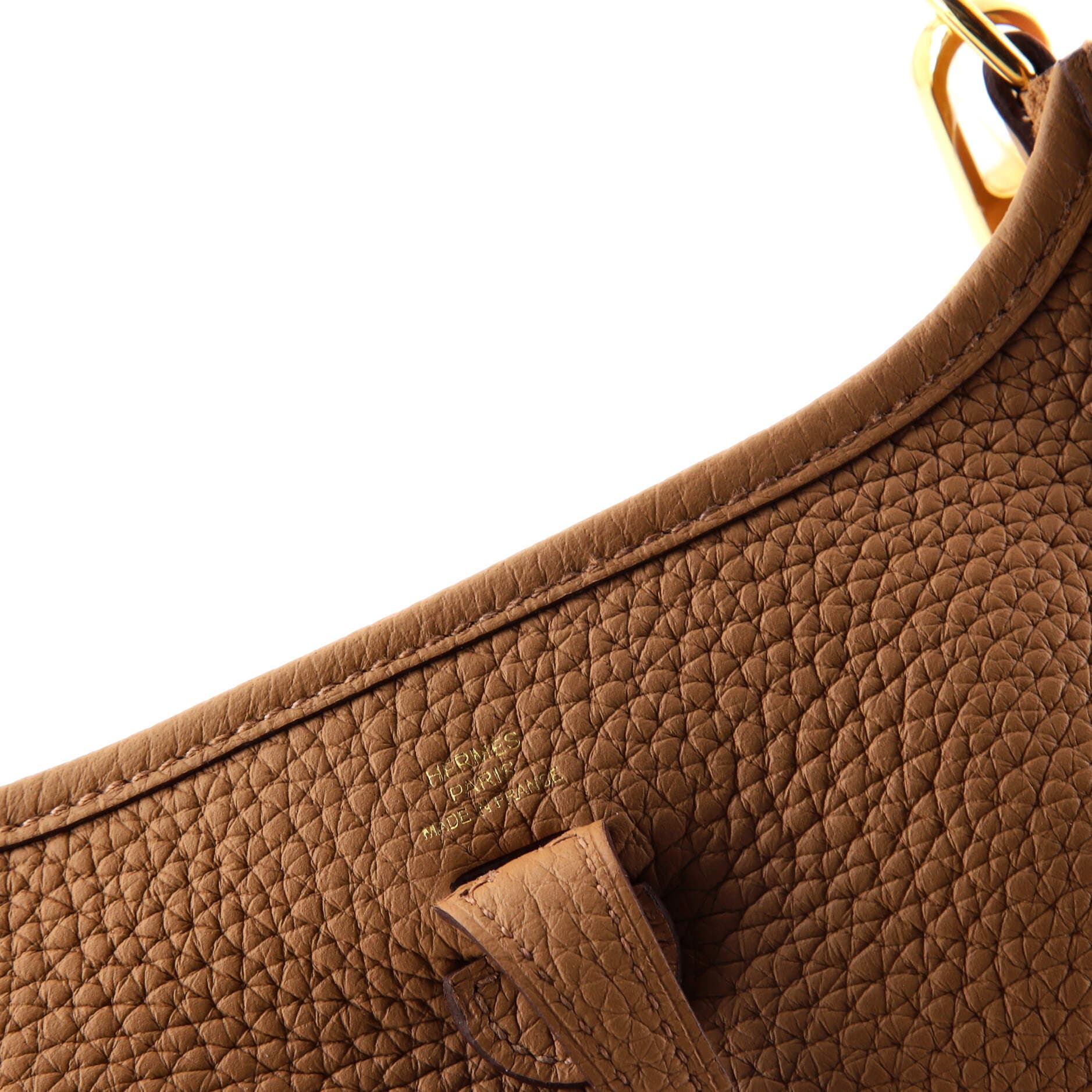 Pre-Owned Hermes Evelyne Bag Gen III Clemence TPM, Alternate, color, Chai