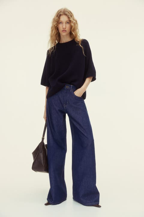 Wide high waist jeans