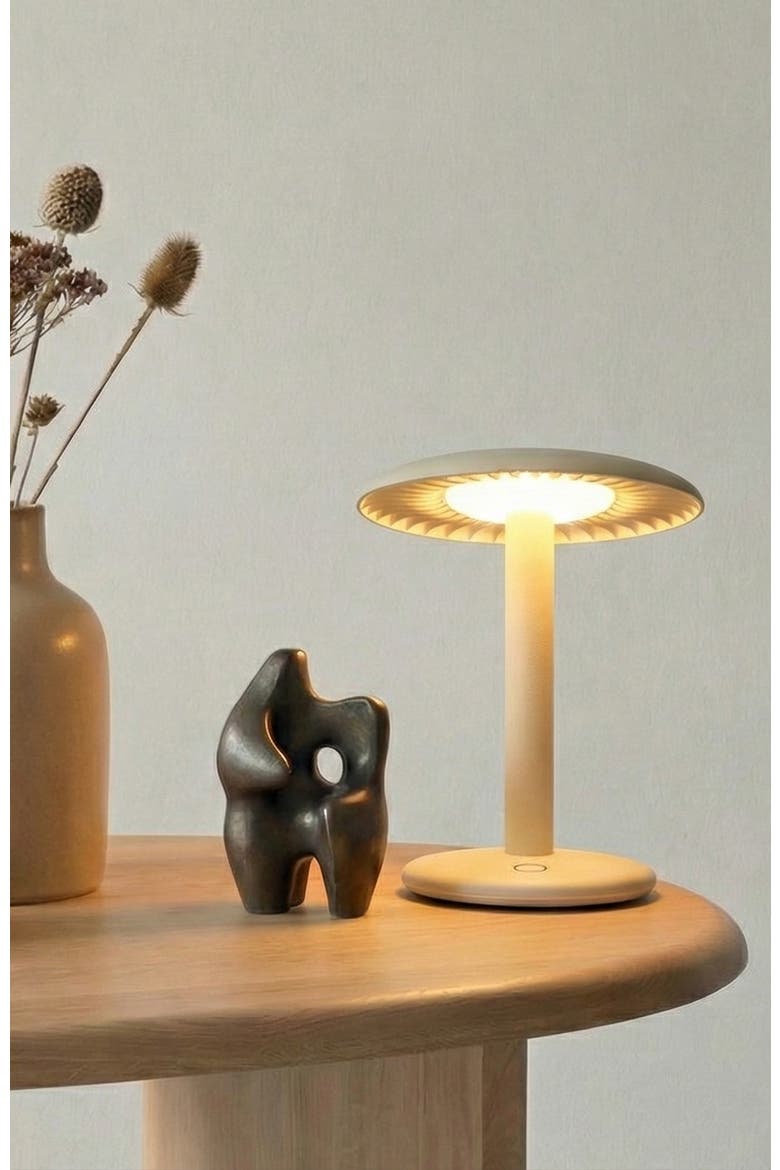 Zeno 7" Portable LED Table Lamp, Alternate, color, Cream
