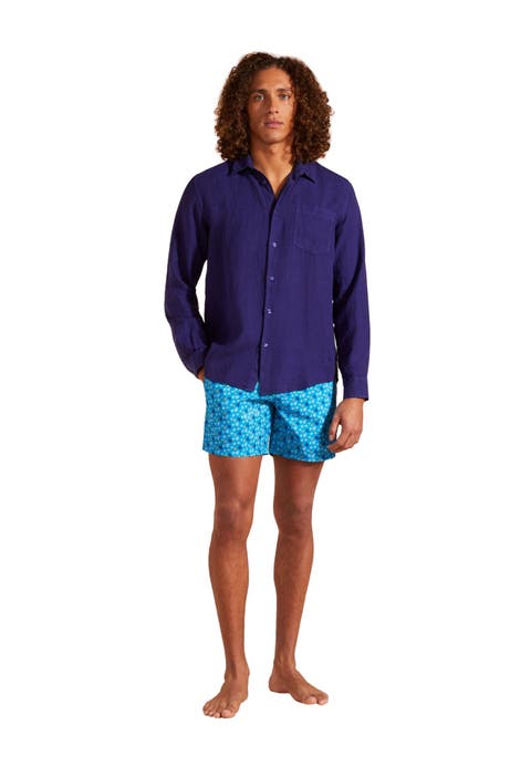 Men's Solid Linen Shirt