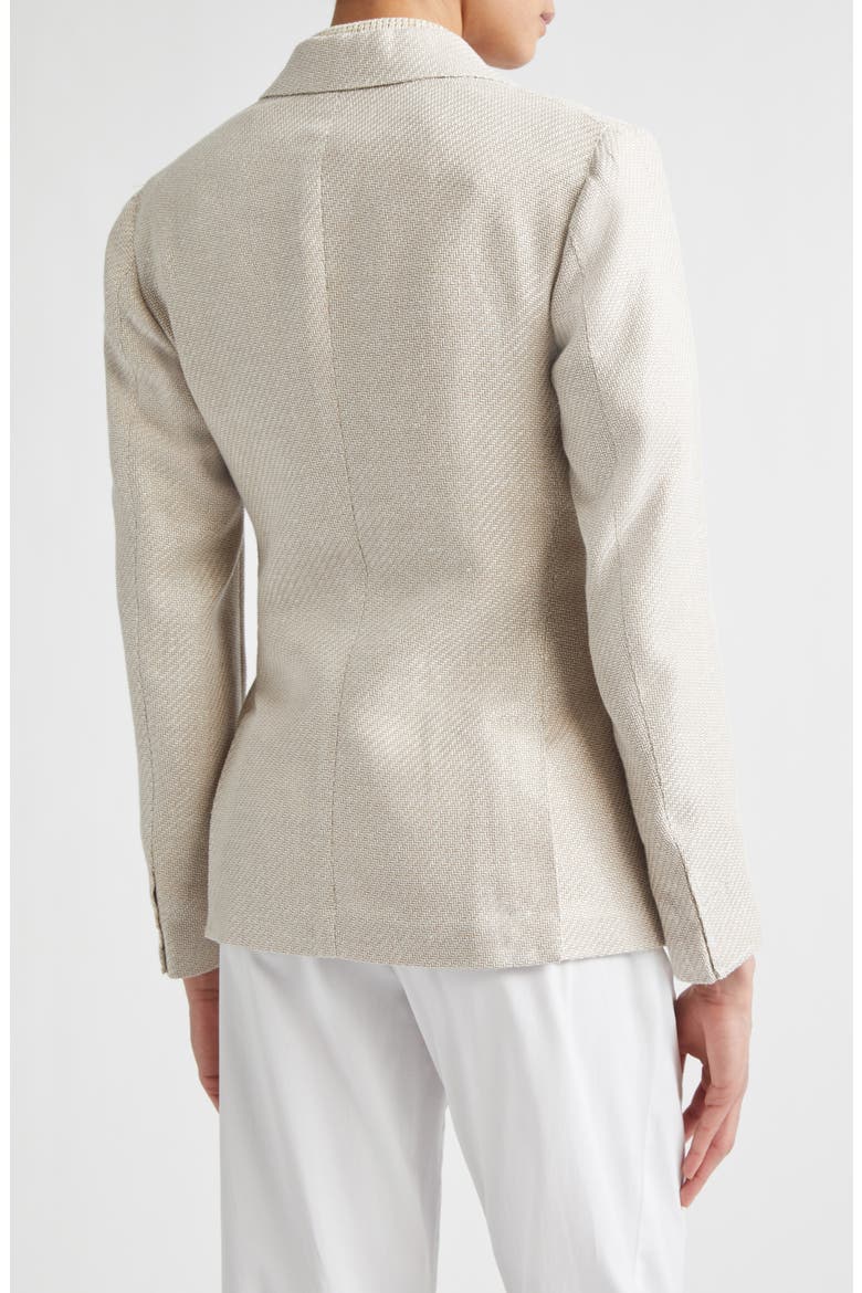 Silk, Linen & Cotton Jacket, Alternate, color, 02 SAND