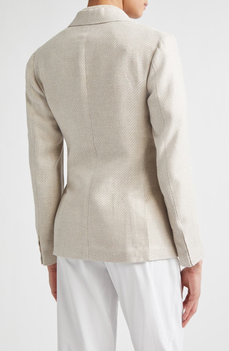 Eleventy Silk, Linen & Cotton Jacket, Alternate, color, 02 Sand