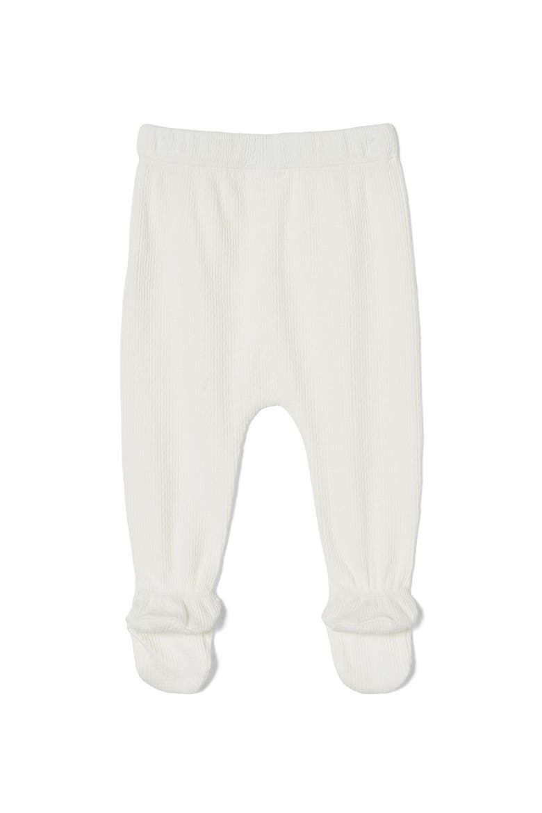 Organic Pointelle Legging, Alternate, color, Milk