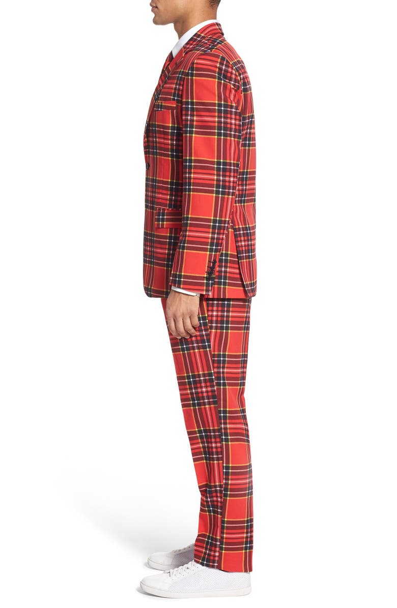 OppoSuits 'Lumberjack' Holiday Suit & Tie, Alternate, color, 
