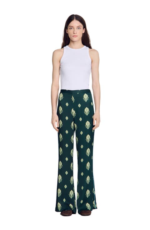 Paisley-print Floaty Trousers