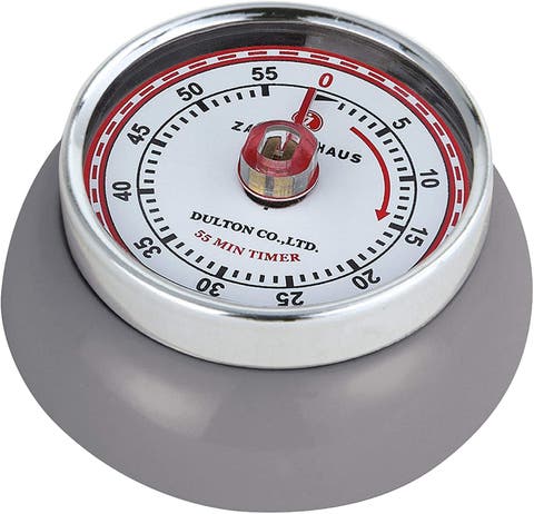 Magnetic Retro 60 Minute Kitchen Timer, 2.75-Inch