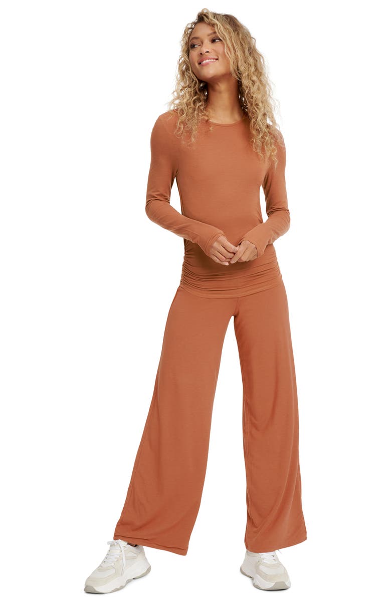Splendid Everywhere Knit Wide Leg Pants, Alternate, color,
