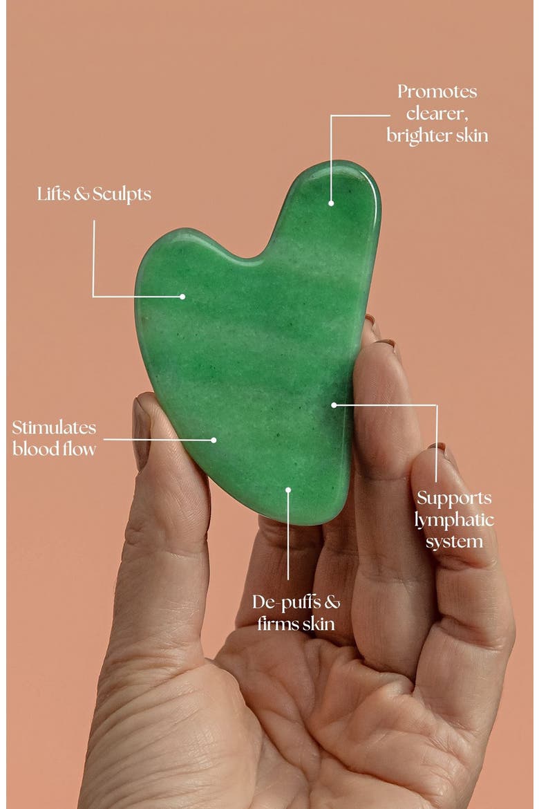 Rose Quartz Gua Sha, Alternate, color, JADE