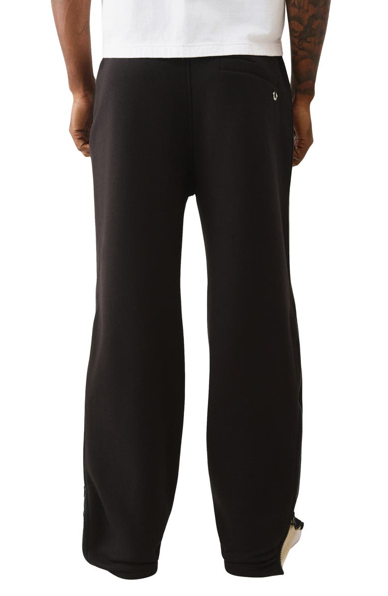 True Religion Baggy Zip Cuff Cotton Blend Sweatpants, Alternate, color,