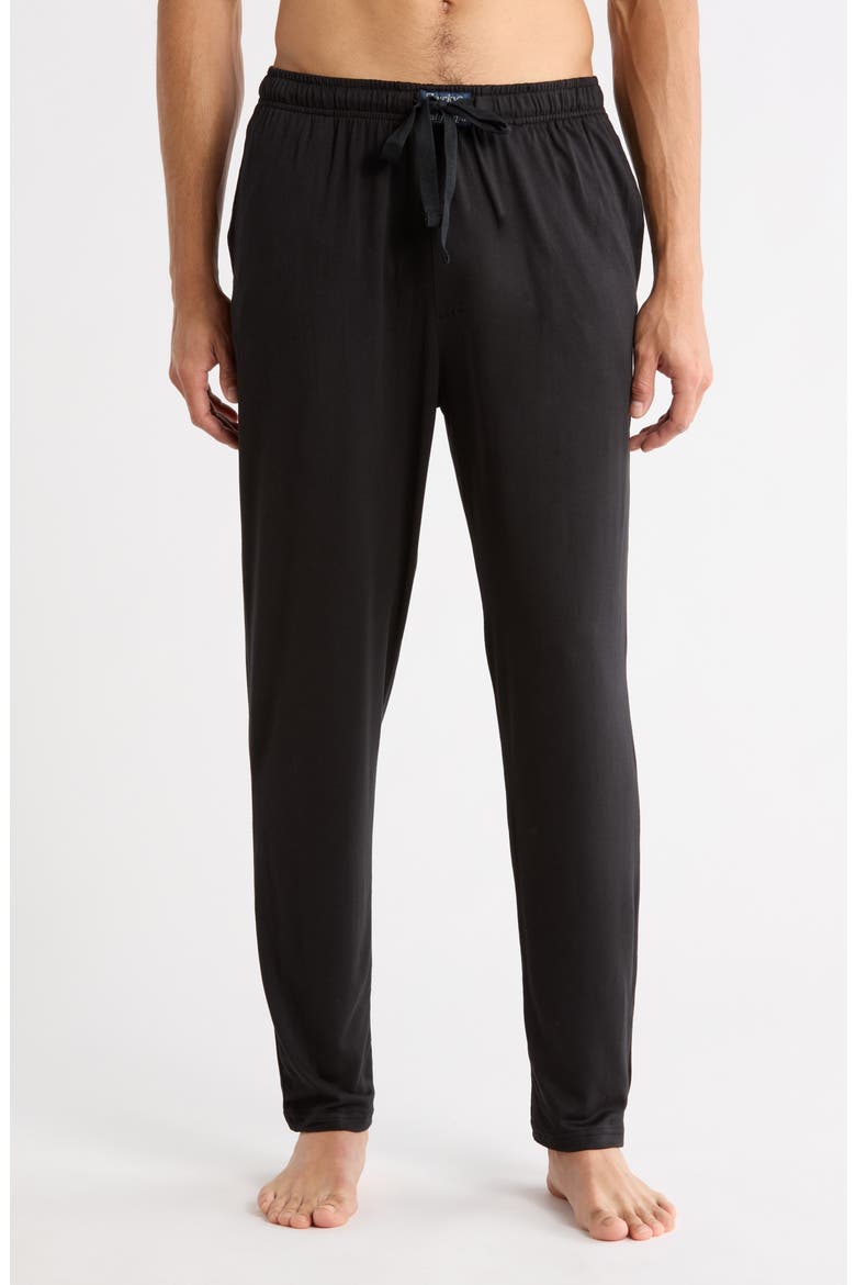 Tapered Knit Pants, Main, color, JET BLACK