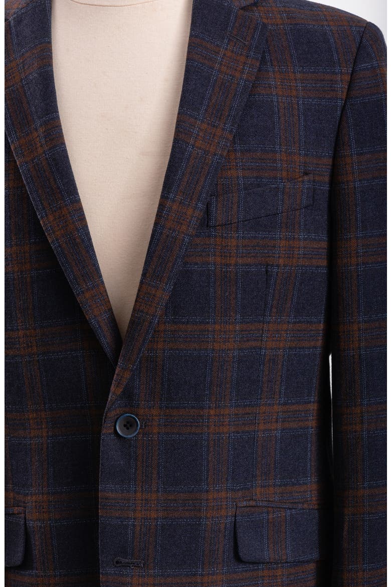 Navy Plaid Sport Coat, Alternate, color, NAVY