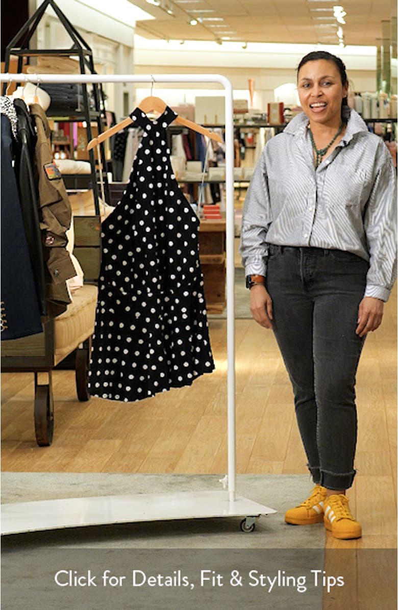 Enya Backless Polka Dot Minidress, sales video thumbnail