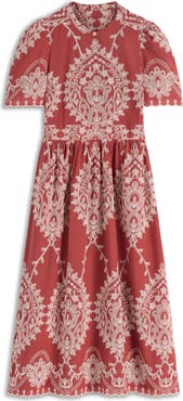 Boden Ivy Embroidered Midi Dress
