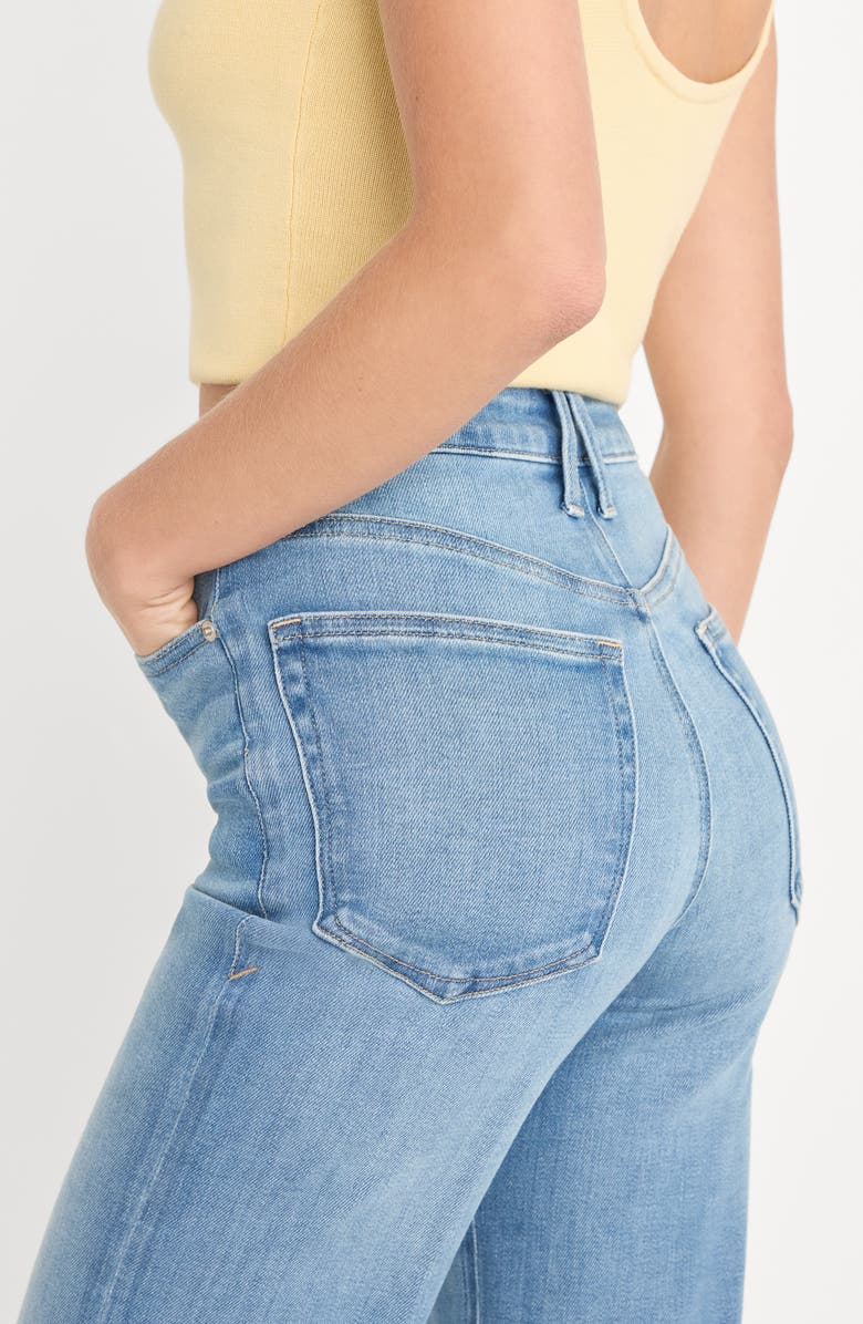 Good American Soft-Tech Good True Straight Leg Jeans, Alternate, color, Indigo1243