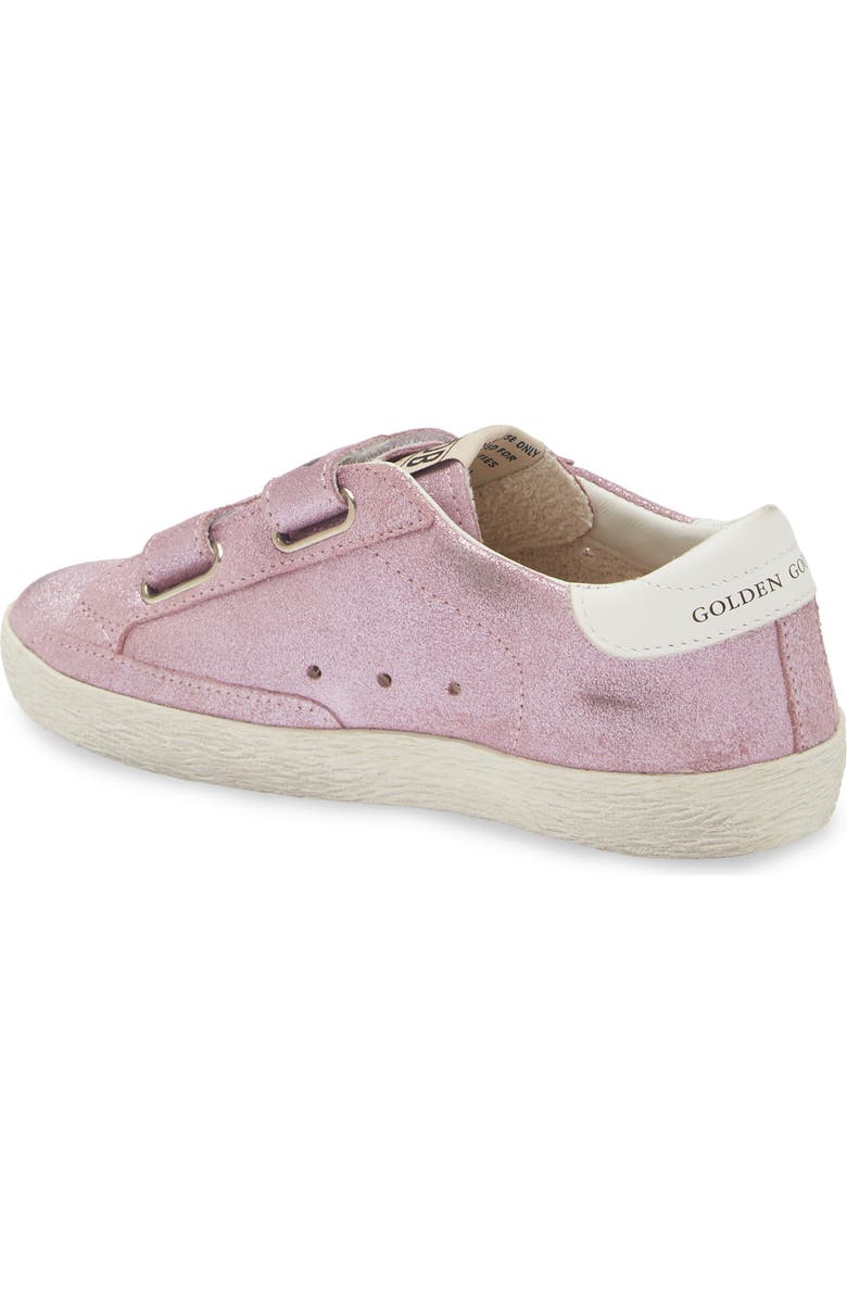 Golden Goose Kids' Old School Metallic Laminated Sneaker, Alternate, color,