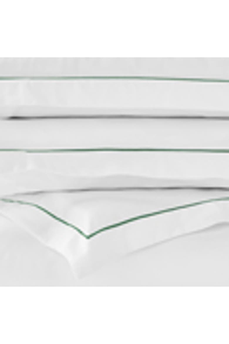 Premium Luxury Sateen Cotton Oxford Style Pillow Sham Pairs, Alternate, color, Green