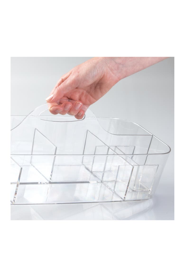 Plastic Cosmetic Organizer Tote, Alternate, color, Clear