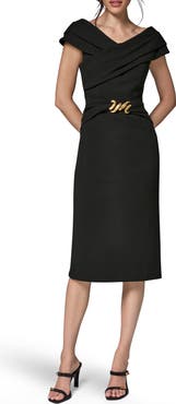 Donna Karan New York Hardware Waist Sheath Dress