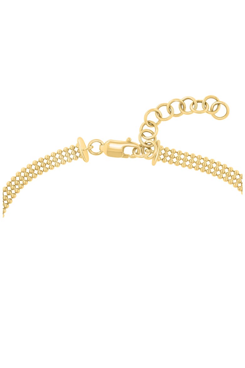 Semiprecious Stone Station Ball Chain Bracelet, Alternate, color, MULTI