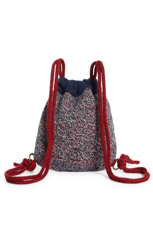 Yanyan Plaited Check Mini Drawstring Backpack In Multi