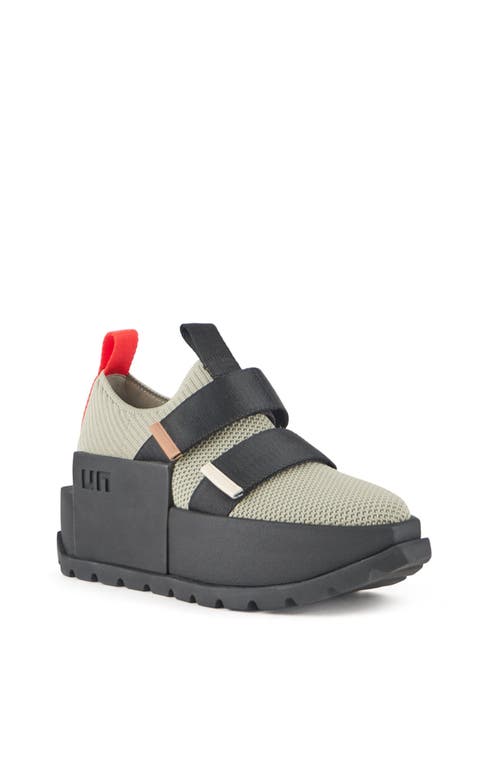 United Nude Roko Run Platform Sneaker In Sustained Grey