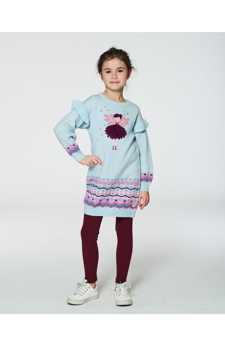 Deux par Deux Girl's Rib Leggings Burgundy, Alternate, color, 