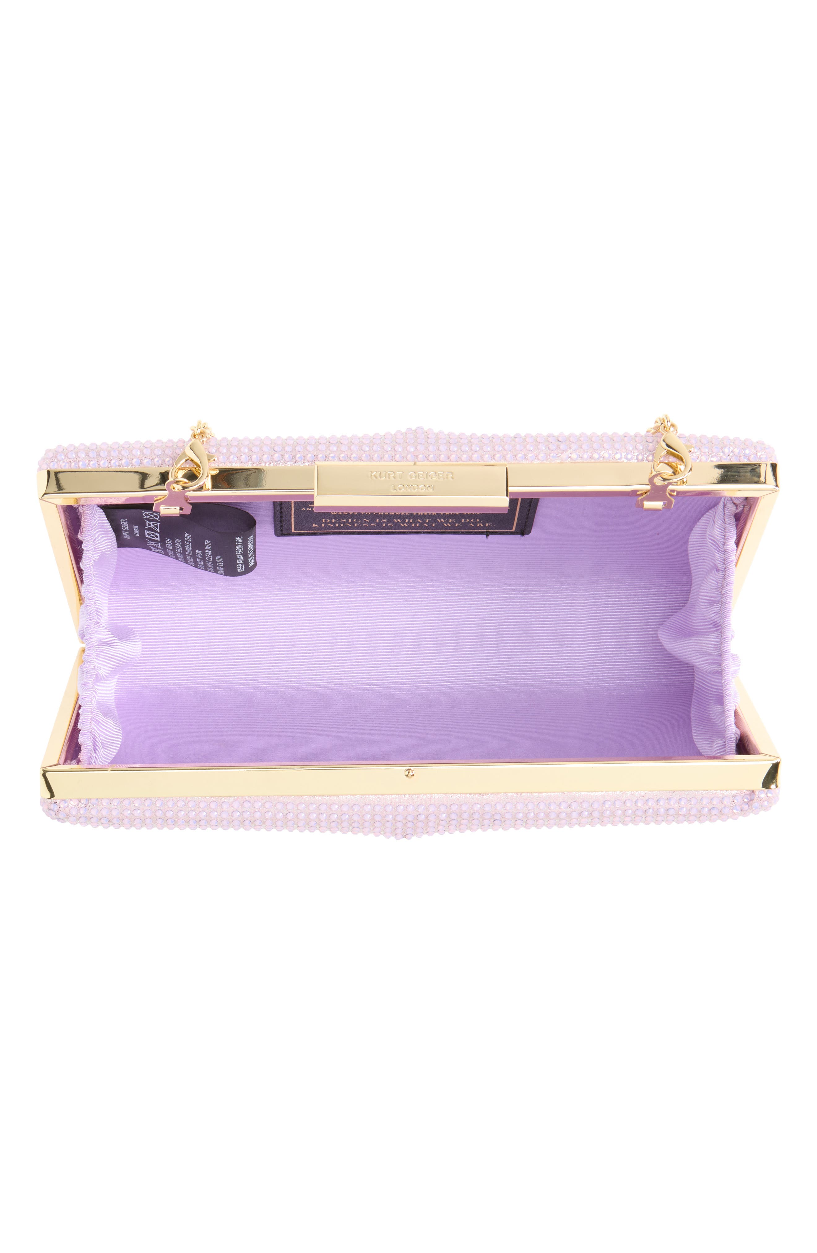 KG Kurt Geiger Box Clutch, Alternate, color, Light/ Pastel Purple