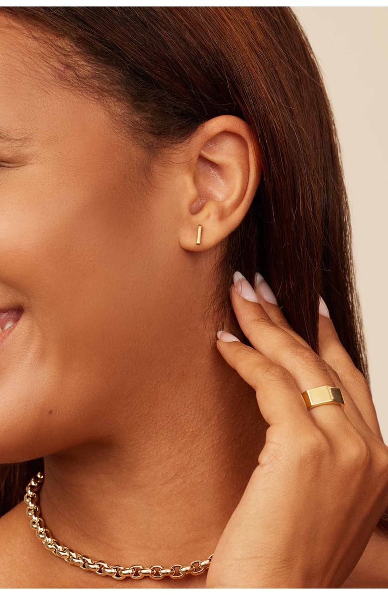 Oradina 14K Gold Bold Bolt Ring, Alternate, color, Yellow Gold