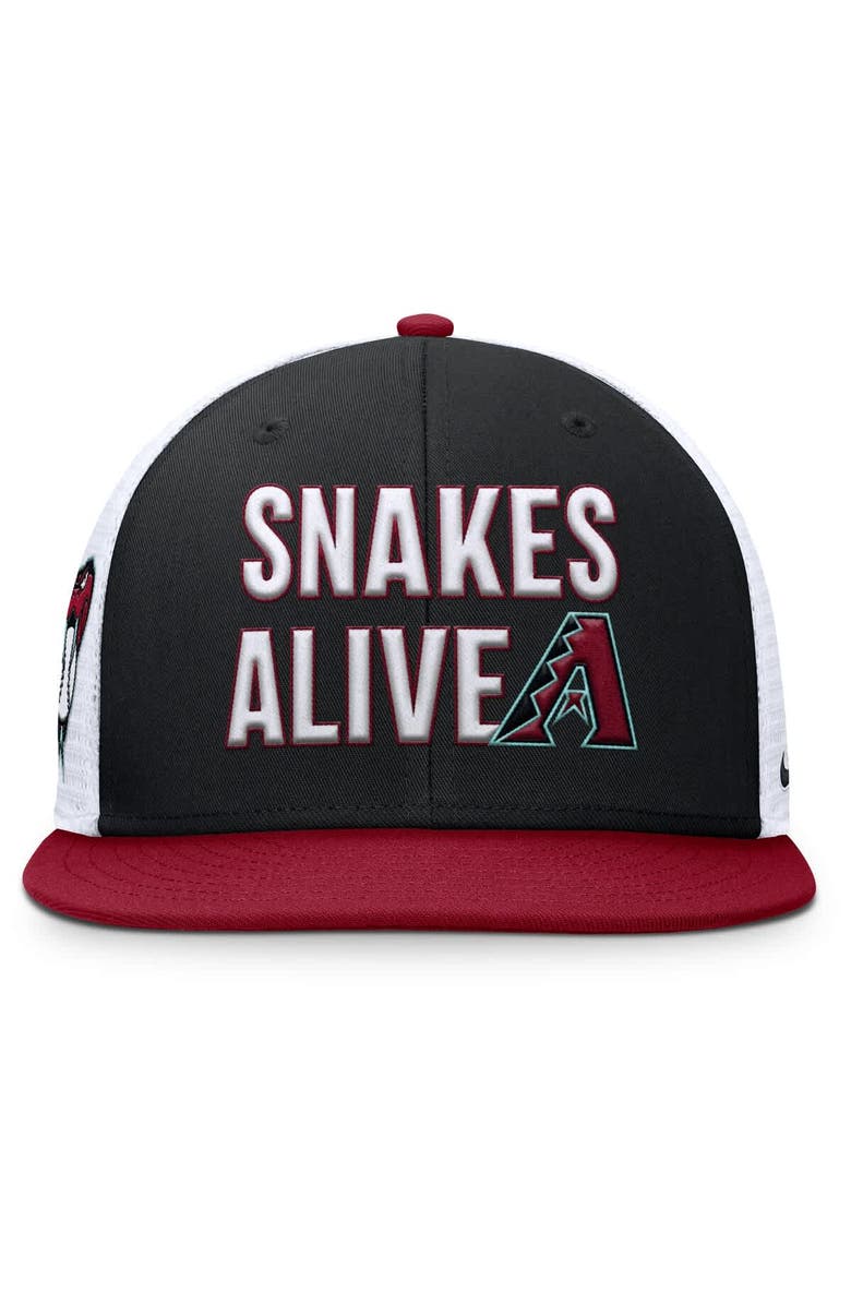 Nike Men's Nike Black Arizona Diamondbacks Pro Trucker Snapback Hat, Alternate, color, Black
