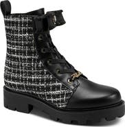 KARL LAGERFELD PARIS Metea Combat Bootie