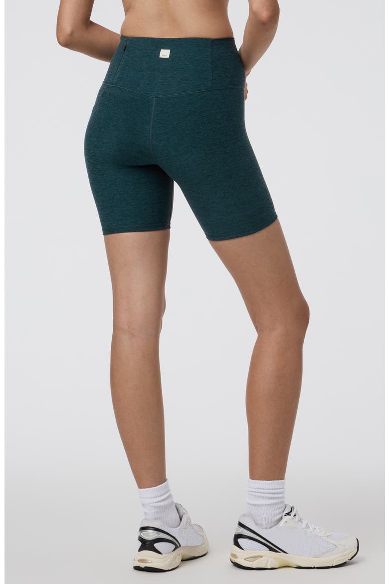 Clean Elevation High Waist Bike Shorts, Alternate, color, MOSS HEATHER