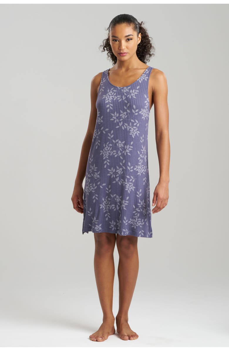 Natori ARIA - PRINTED RIB Effortless Chemise, Main, color, 