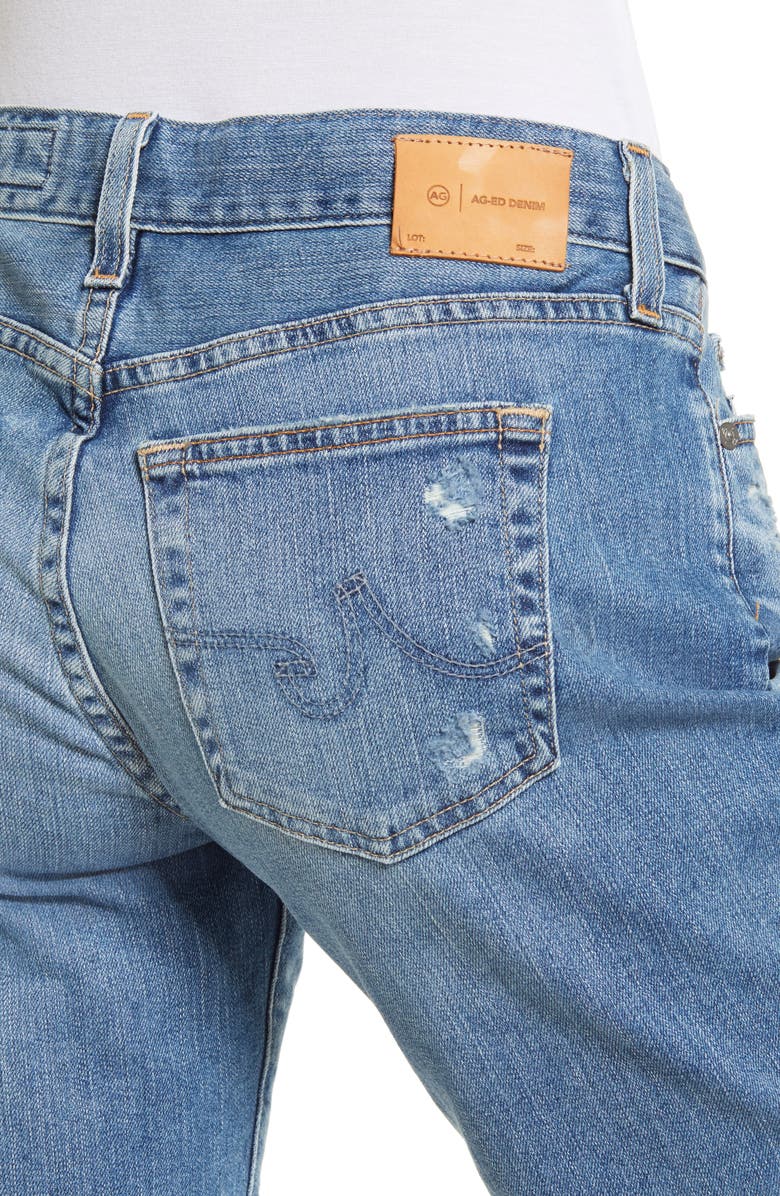 AG Nikki Raw Hem Denim Bermuda Shorts, Alternate, color, 20 Years Hotspo