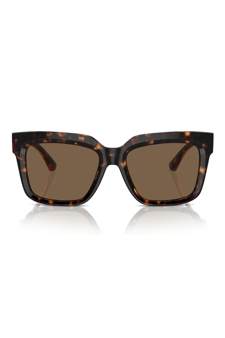 54mm Square Sunglasses, Alternate, color, DARK HAVANA