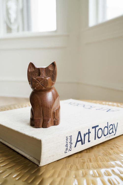 Matr Boomie Cat Eyeglass Holder Stand In Brown