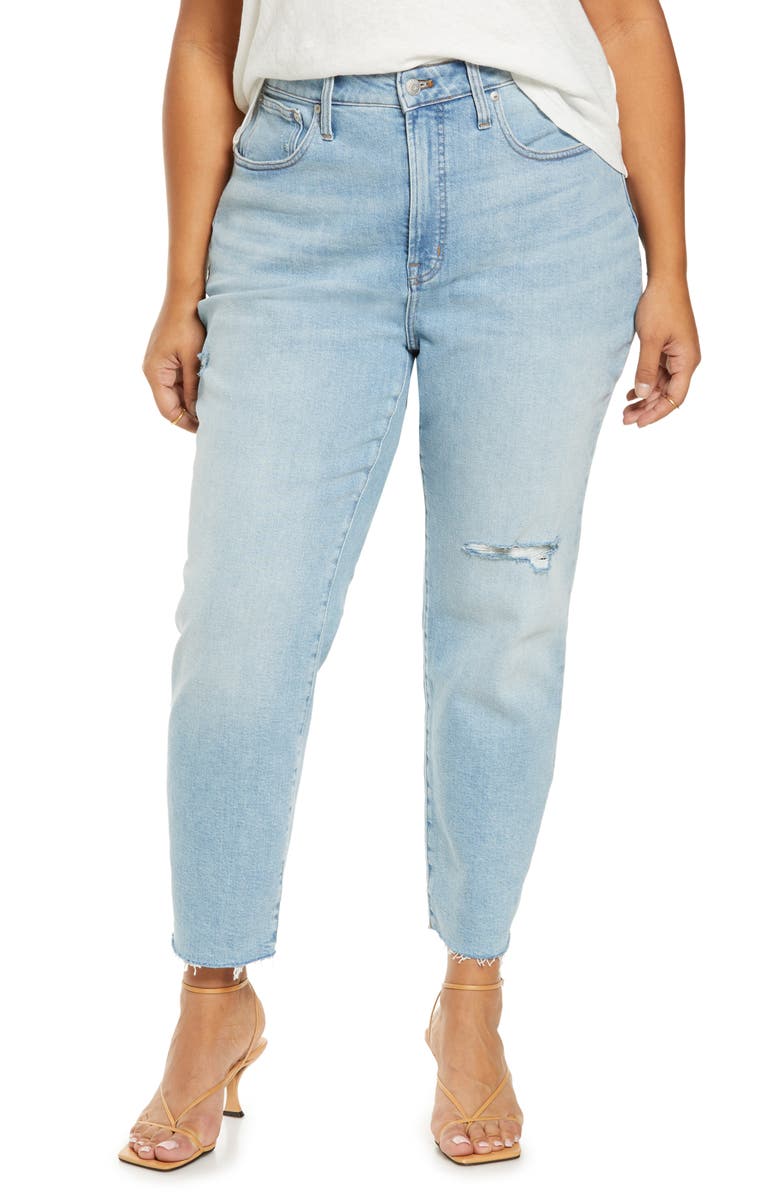 Madewell Curvy Perfect Worn-In Jeans, Main, color,