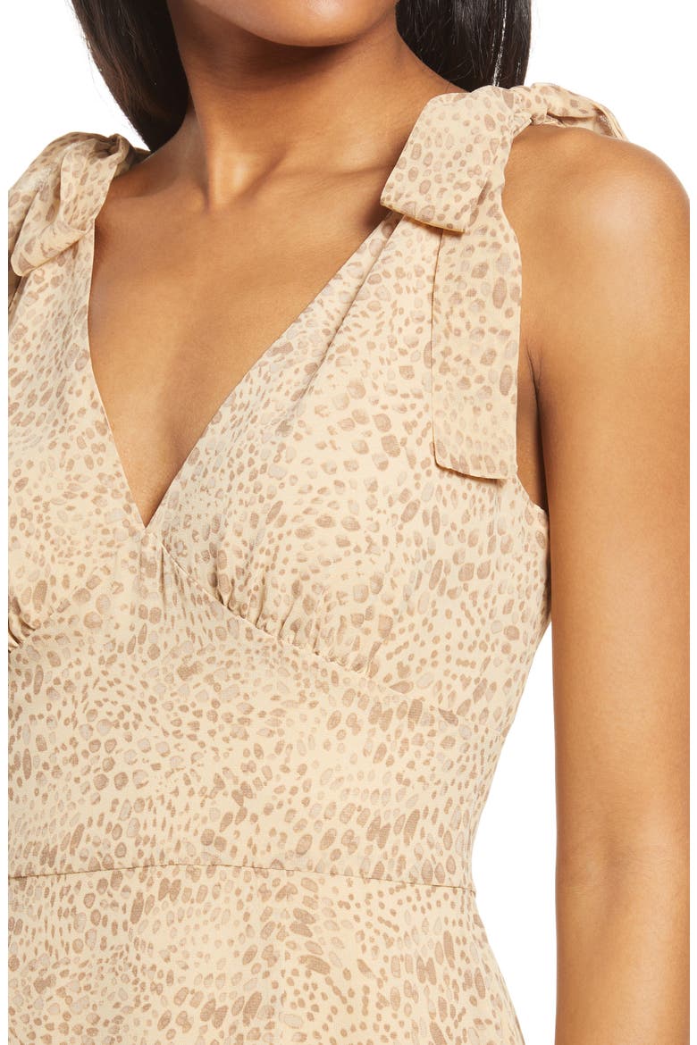 Hampton Sleeveless Tiered Dress, Alternate, color, TAN CHEETAH