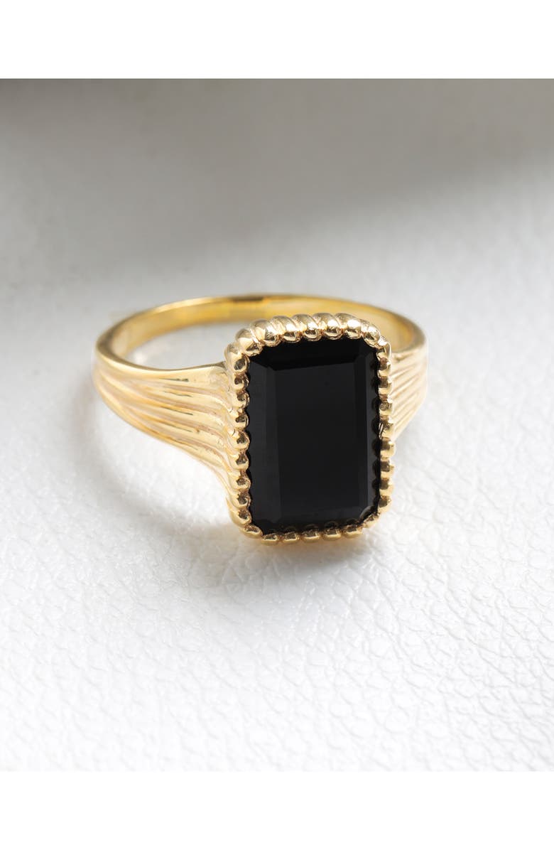 YS GEMS Black Onyx Ring, Alternate, color, Black